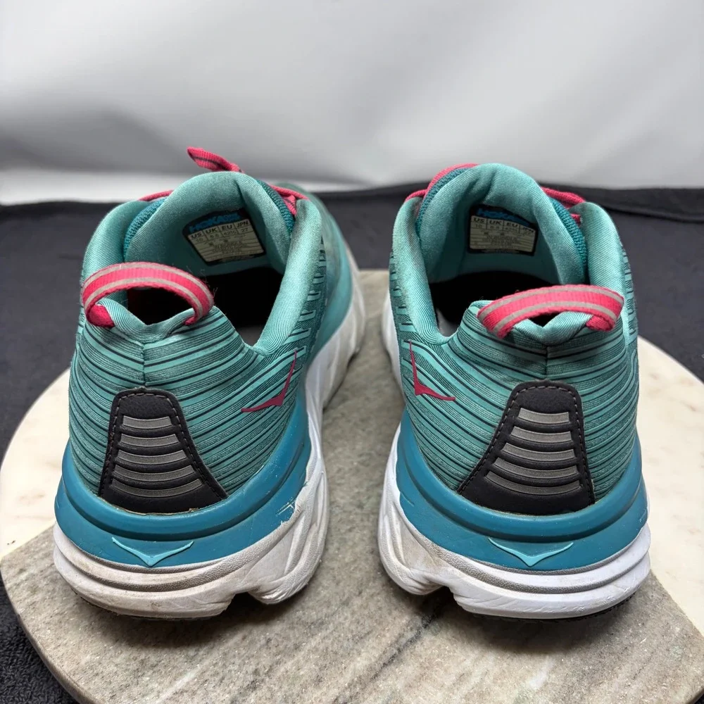Hoka One One Bondi 6 Canton Green Blue Slate Womens Running Shoes 1019270 Sz 10